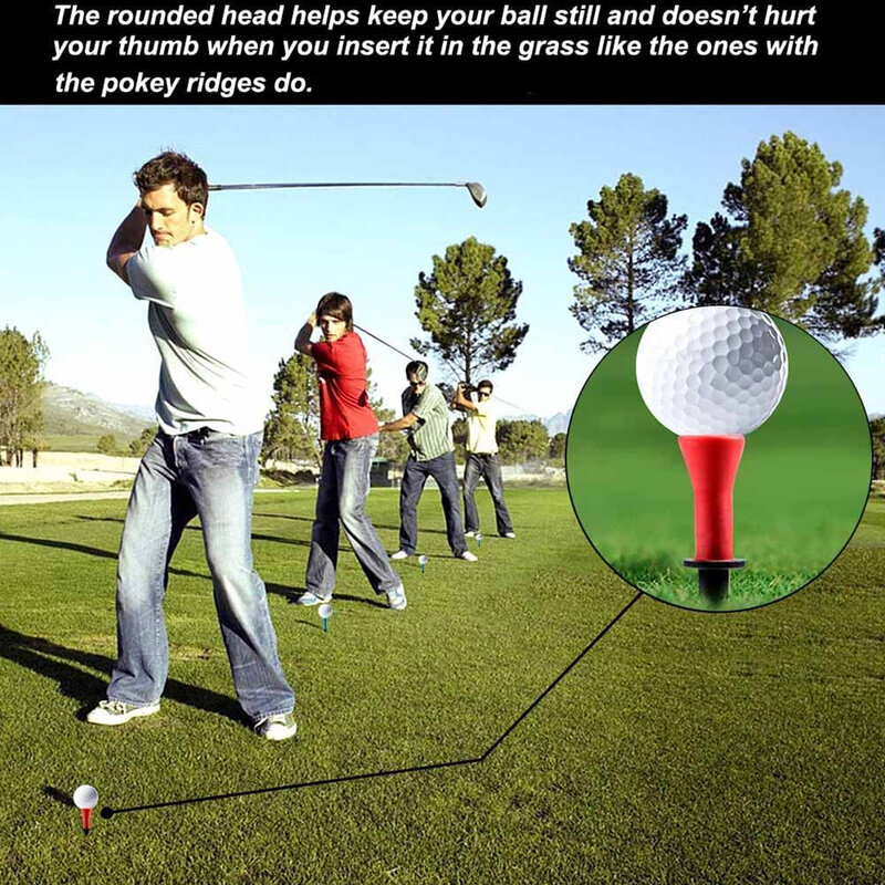 Professional Golf Tee Ball Holder, acessórios práticos, plástico, 12 pcs