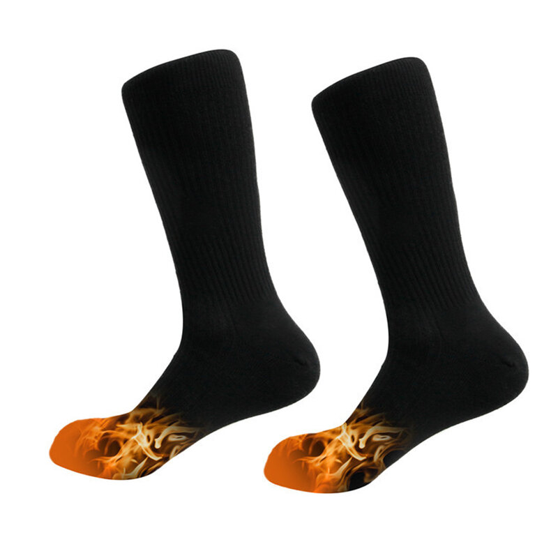 Электрические греющие носки для мужчин, моющиеся электрические термоноски для езды на велосипеде, лыжах