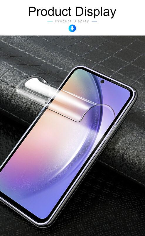4 pezzi per Samsung Galaxy A55 5G pellicola morbida Sansung A35 pellicola idrogel ad alta definizione samsun A25 A15 4G pellicola protettiva a colla piena