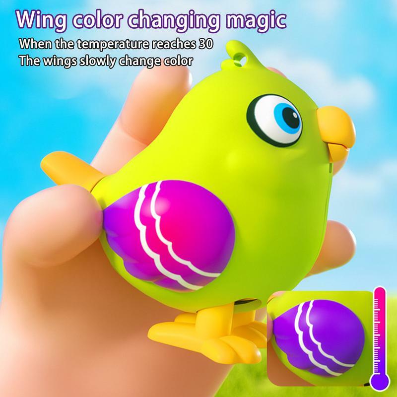 Bird Whistle Watch Toy para crianças, diversão, temperatura sensível, mudança de cor, meninos e meninas