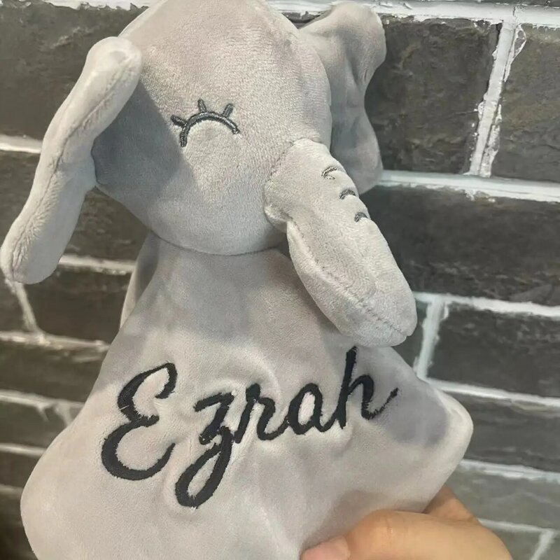 Personalized Name Newborn Baby Gift Grasping Toy Baby Sleep Doll Baby Shower Gift Soft Comfort Doll Custom Embroidered Kid Gift