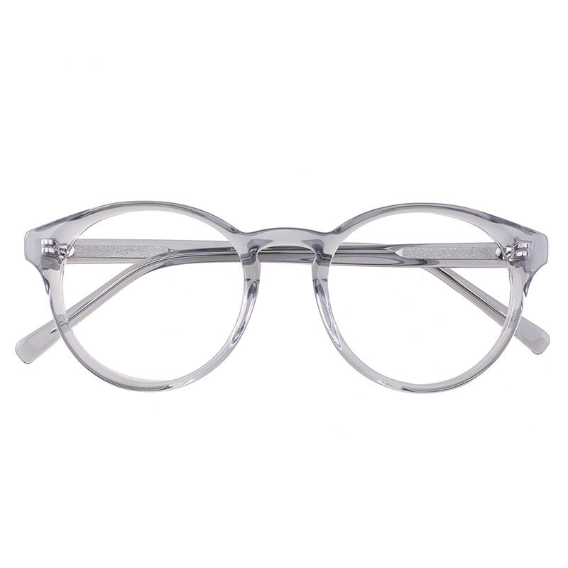 Eoouooe Runde Mode Acetat Männer Frauen Gläser Rahmen Brillen Optische Myopie Hyperopie Brillen Oculos De Grau