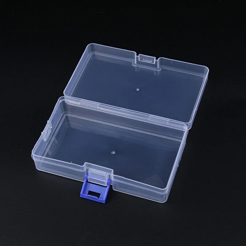 علبة تخزين مجوهرات شفافة متينة مقاومة للأتربة ، صندوق بلاستيكي صغير ، صندوق مستطيل ، صندوق شفاف ، صندوق تعبئة