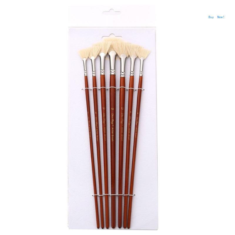 Paint Brushes Set Round and Flat Tips Paintbrushes for Artists, Students