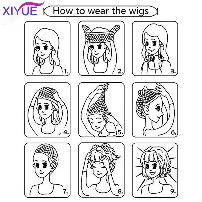 XIYUE Wig Women's Long Hair Mint Green Star Same Style Synthetic Long Curly Hair Versatile COS Full Head Set