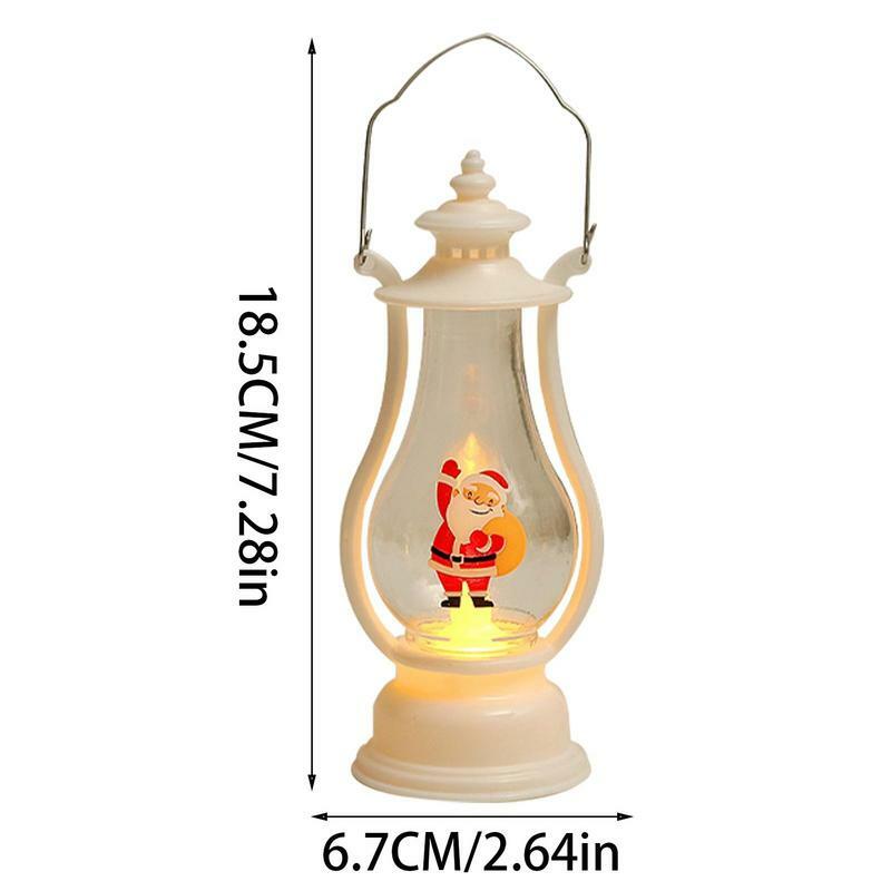 Pequena lanterna LED Natal, vela eletrônica, lâmpada de vento, lanternas decorativas, interior