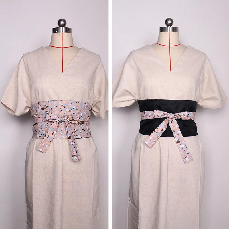 Korset Tradisional Cina Sabuk Hanfu Korset Gaya Jepang Retro Gaun Obi Pinggang Tali Selempang Ikat Pinggang Aksesori Sabuk Kimono