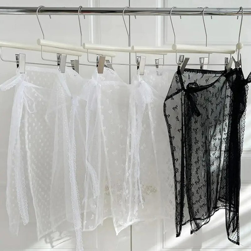 Женская кружевная многослойная юбка, элегантная кружевная многослойная газовая юбка с вышитыми бабочками, Корейская многослойная юбка для весны