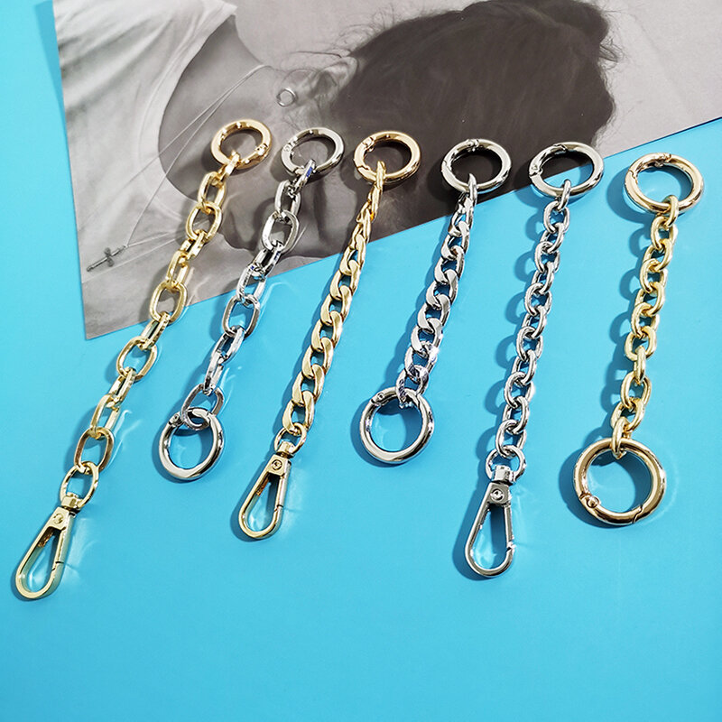 Cadena de bolso de Metal para mujer, cadena de bolso corta, cadena de extensión de bolso, cadena de decoración de bolso Simple, accesorios de bolso DIY, moda