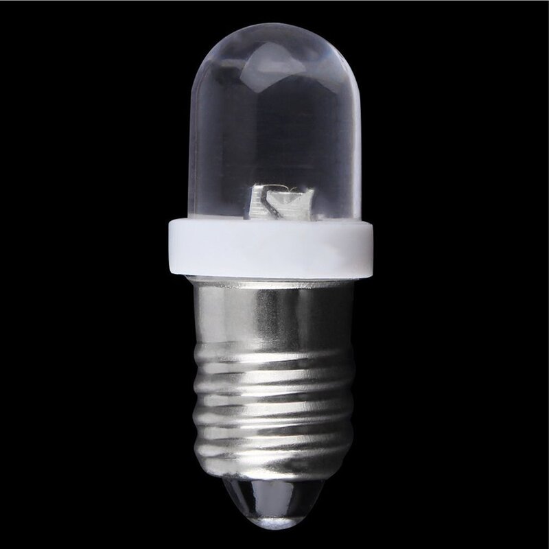 Douille E10 légère à faible consommation d'énergie, base à vis LED, ampoule blanche froide, lampe de tension de fonctionnement 24V DC, 30mA