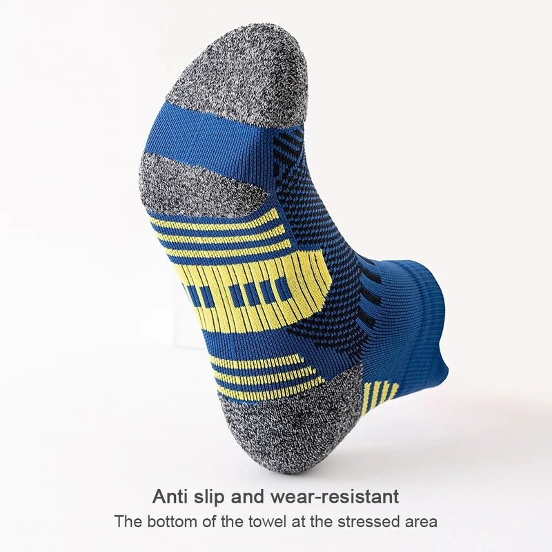 5 пар мужских носков, утолщенные дышащие спортивные носки с полотенцесушителем, уличные баскетбольные носки для бега, мужские носки для походов, бадминтона