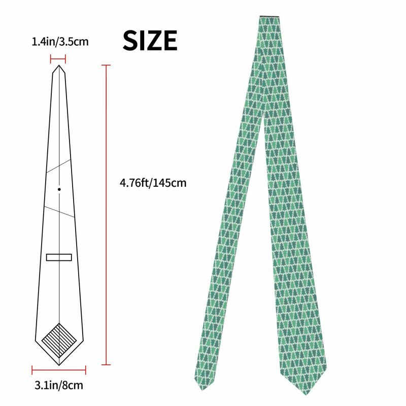 Dasi kurus Formal untuk pria, dasi pohon Natal sempit klasik untuk pria