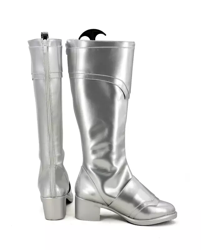Buty Cosplay Claymore Teresa srebrne buty spersonalizowane w dowolnym rozmiarze