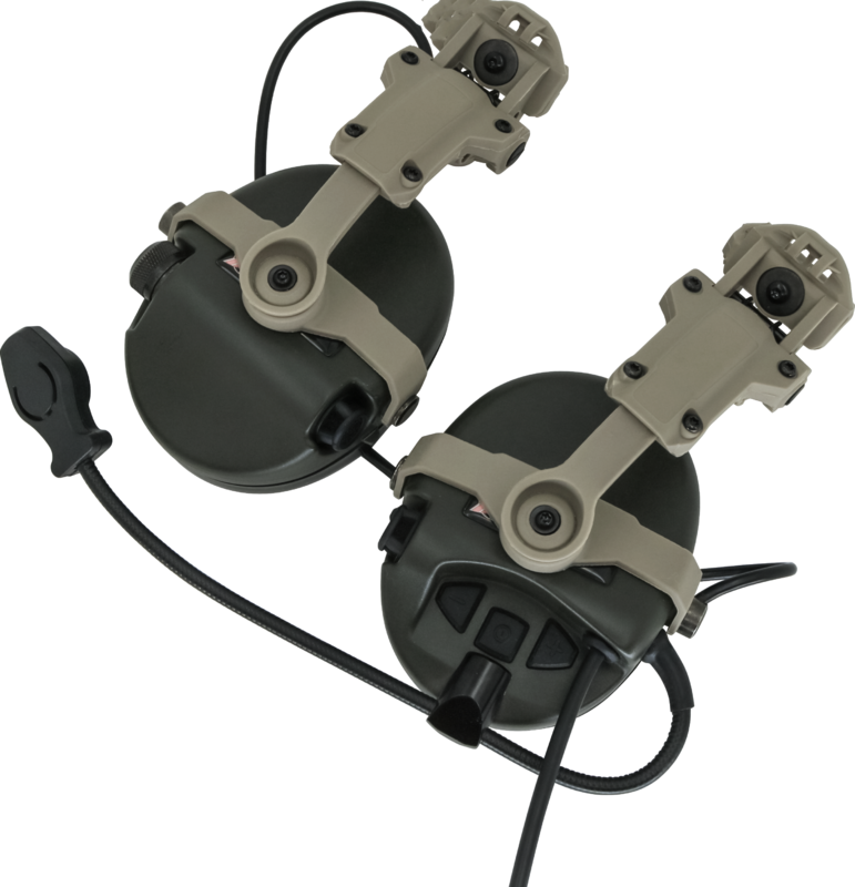 TS TAC-SKY Helm Taktis MTEK FLUX PTS Adaptor Rel Mlok Helm Gunung Taktis Airsoft Kompatibel dengan MSA SORDIN Headset