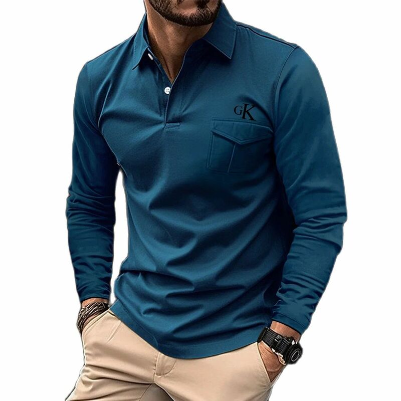 Frühling/Sommer neues Herren hemd locker, lässig, atmungsaktiv, hochwertiges Sport polo kragen hemd