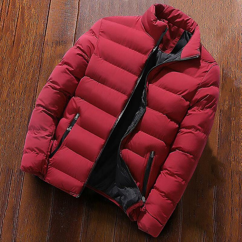 세련된 단색 겨울 재킷, 부드러운 패딩 코트, 따뜻한 겨울 코트, 데이트용 다운 코트