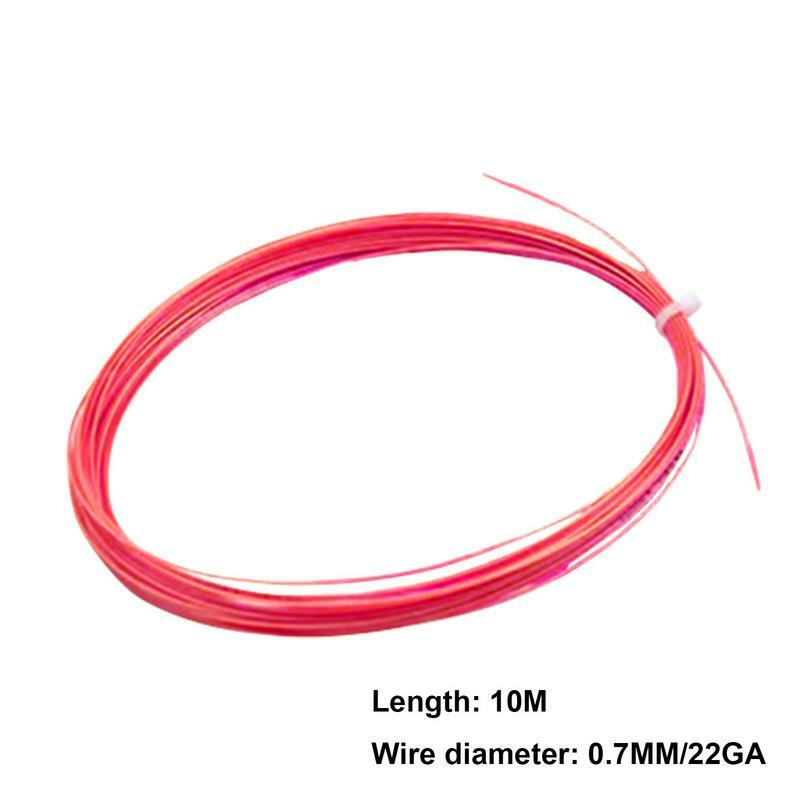 Cuerda de raqueta de Bádminton de alta elasticidad, 0,7mm, duradera, alta flexibilidad