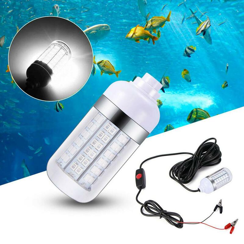12V Underwater Submersible Fishing Light 108 LED Night Fishing Light Lamp