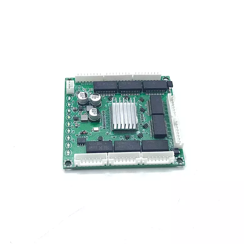 Mini PCBA 8 porte Networkmini modulo switch ethernet 10/100/1000Mbps 5V-15V protezione contro i fulmini 4KV, antistatico 4KV