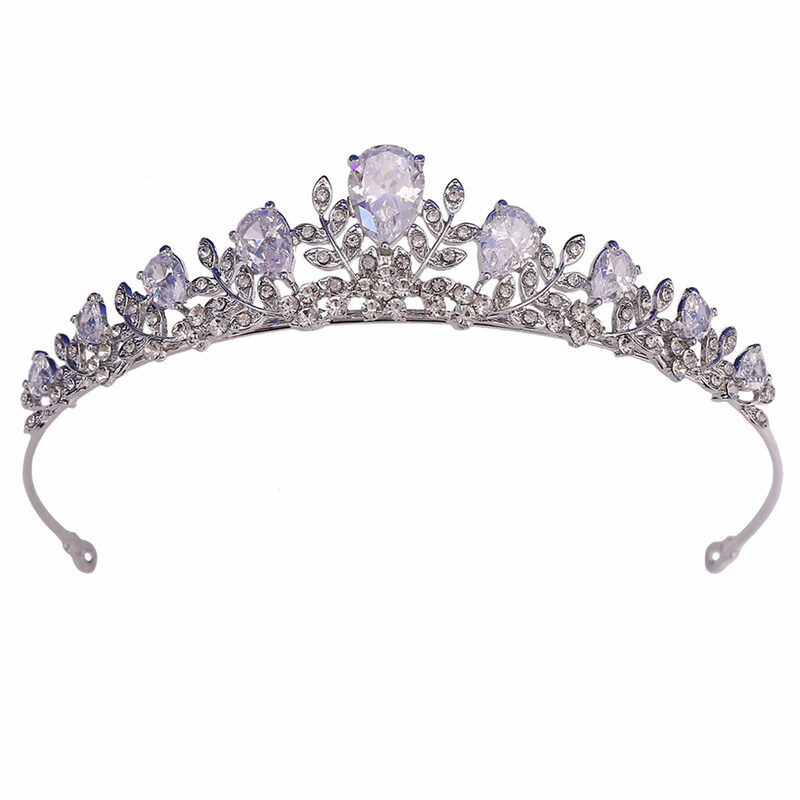 Hollow Out Crowns Hair Jewelry Temperament Queen Headpiece Zircon Crown for Hair DIY Accessory Hair Styling