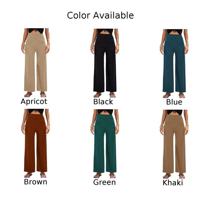 Широкие брюки приподнимут ваш стиль с этими модными прямыми брюками с широкими штанинами, которые доступны в разных размерах и цветах