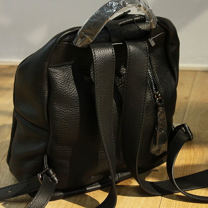 Новая женская кожаная дорожная сумка через плечо, школьная сумка из воловьей кожи для девочек
