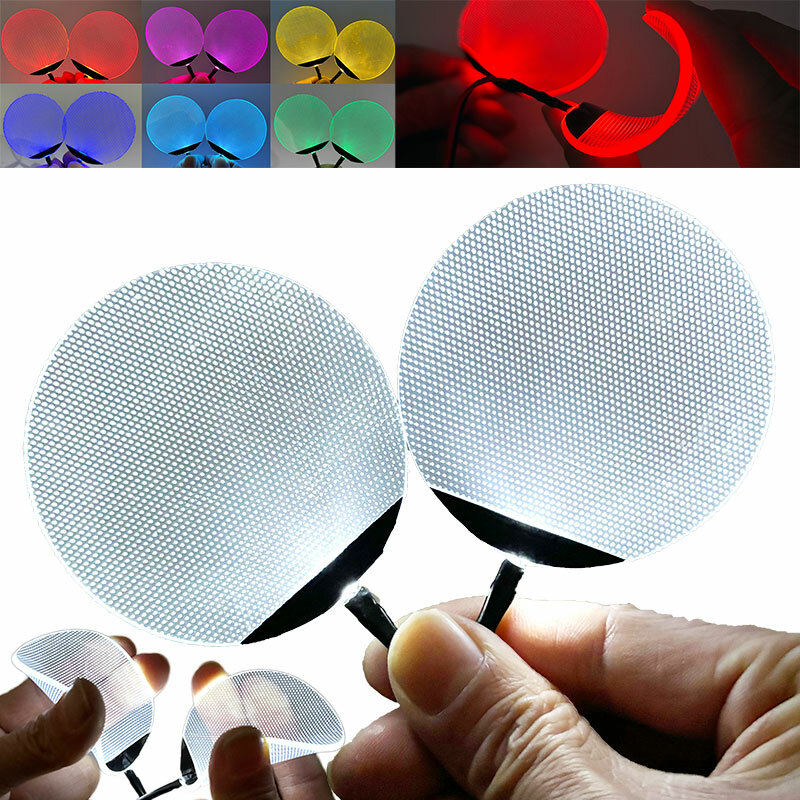 Round Flexible Bendable DIY Led Light Eyes Kits Cosplay Halloween Helmet Masks Eye Light Accessories Can Cropped CR2032