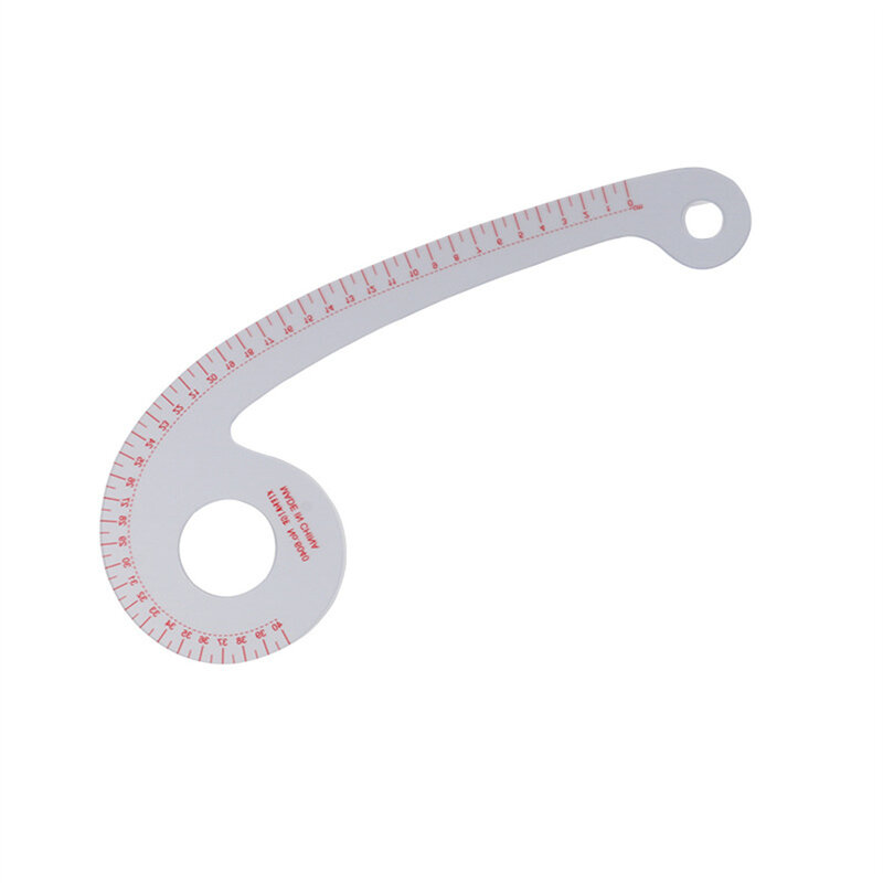 Regla curva francesa multifunción para costura, herramienta de medida de 6501 grados para confección de ropa, 1/2 piezas, 360 plástico