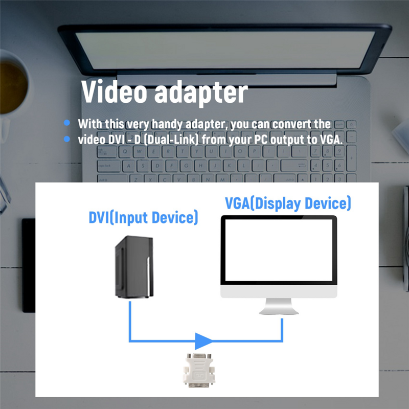 DVI male adapter (DVI - D 24 1) to female VGA