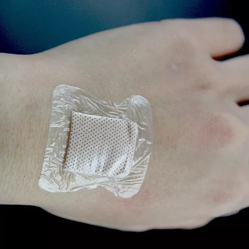 10 pces hypoallergenic não-tecido esparadrapo bandagem de molho ferida grande ferida primeiros socorros ao ar livre 3.8cmx3.8cm