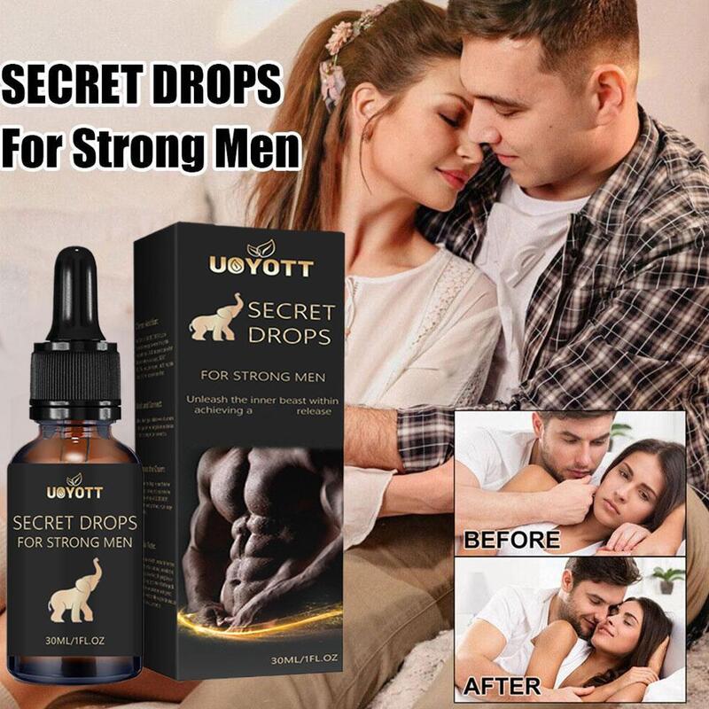 Gotas secretas para hombres fuertes de larga duración para atraer a las mujeres, gotas esenciales para el cuerpo, gotas estimulantes sexuales, 30ml