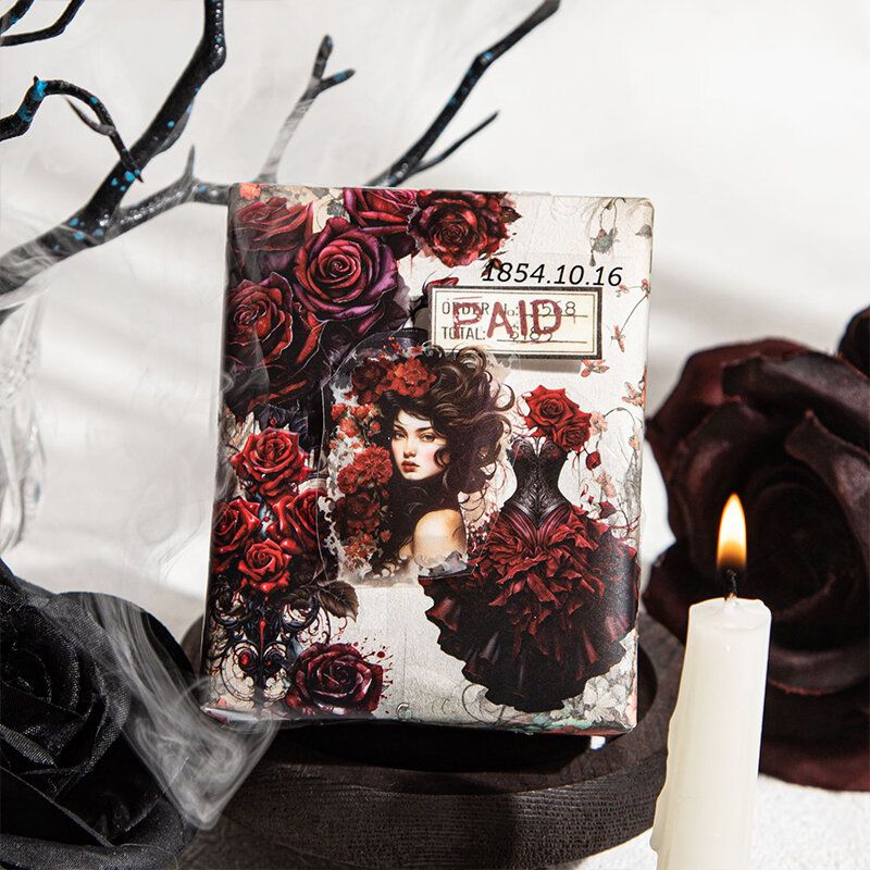 고딕 스타일 꽃 시리즈, 레트로 귀여운 사랑스러운 장식 pet 테이프, 6PCs/로트