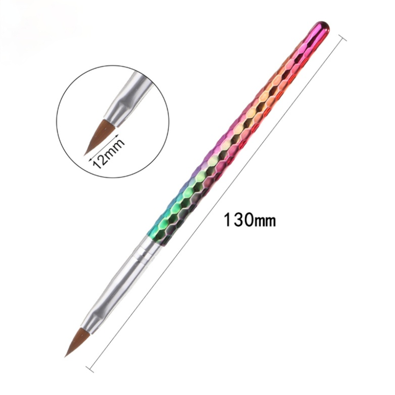 Модная 4 стиля русалка с сотовой ручкой акриловый гель для ногтей кисть для наращивания цветочный дизайн рисунок искусство