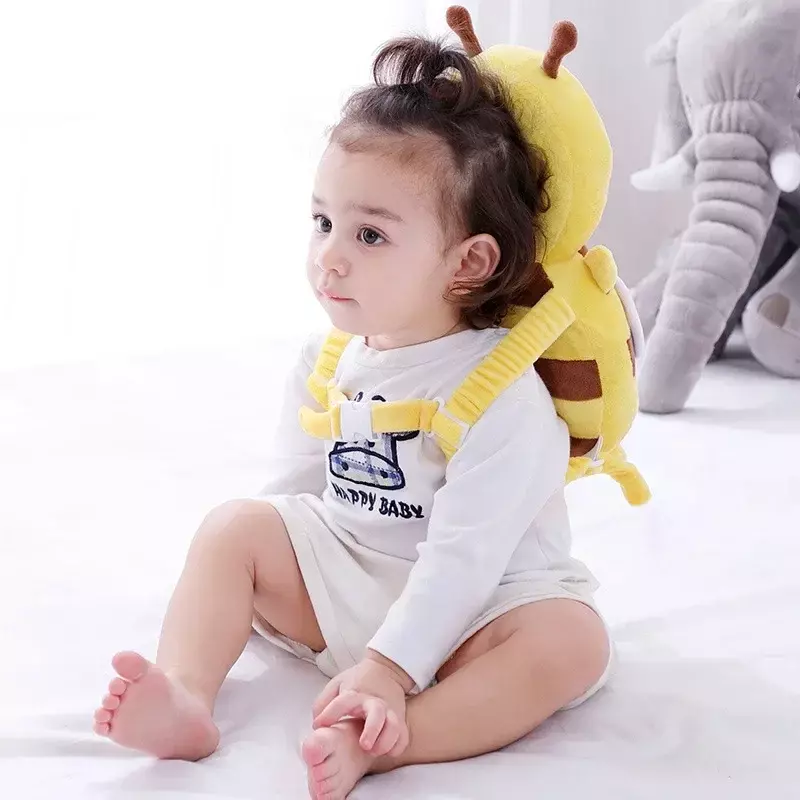 Head Back Protector Baby Protect Pillow Learn Walk Headgear Prevent Injured Safety Pad prevention Fall Cartoon Bee Kids Pillows