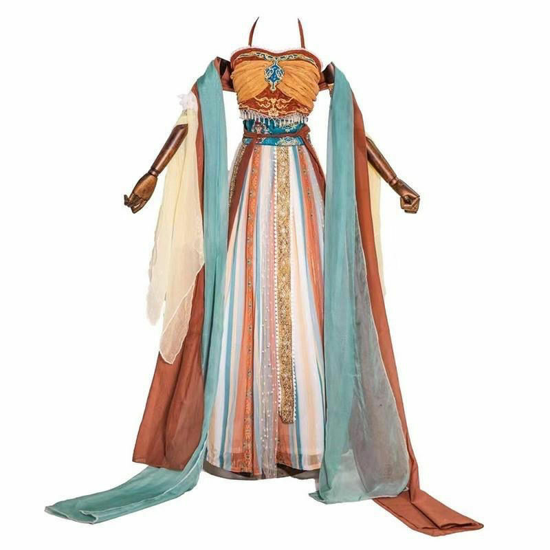 Oryginalny damski kostium do tańca Hanfu w Indiach nadaje się do tańca i noszenia jesiennych ubrań damskich