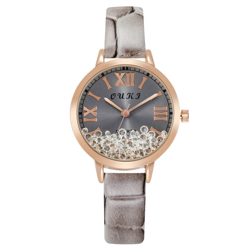 Conjunto de relógio de pulso quartzo princesa feminino, relógio impermeável preciso, luxo, alta qualidade, 2023