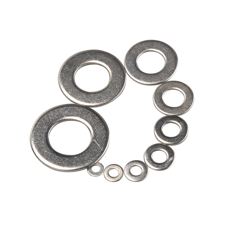 ELECTRAPICK – Kit d'anneaux de rondelle plats en acier inoxydable, 700/580/360 pièces, M2 M3 M4 M5 M6 M8 M10 M12, jeu de fixations à vis