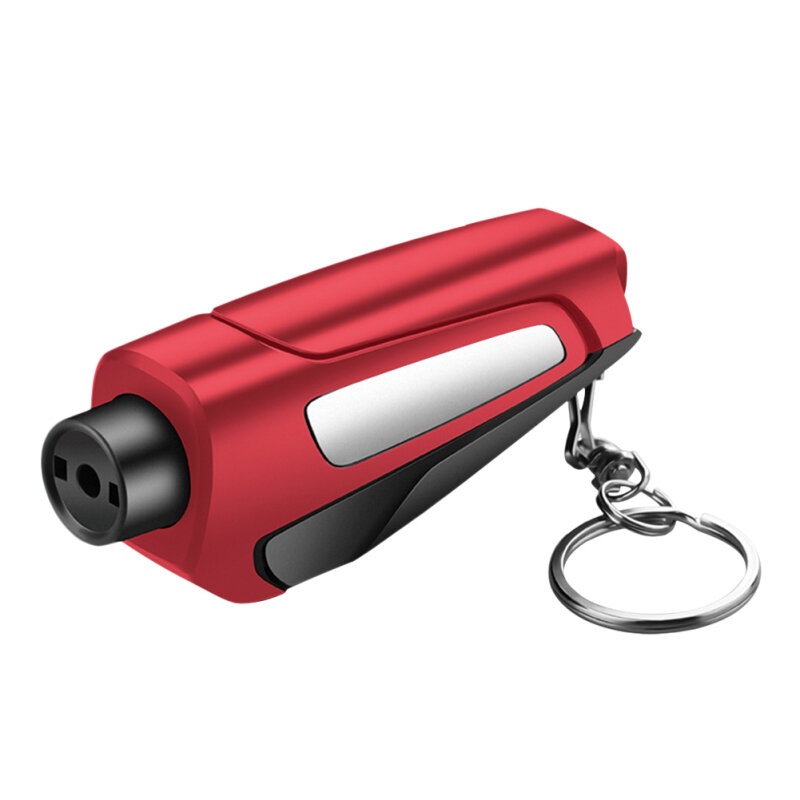 Portable Car Emergency Hammer Multi-function Window Breaker Seat Belt Cutter Keychain Life-Saving Escape Tool