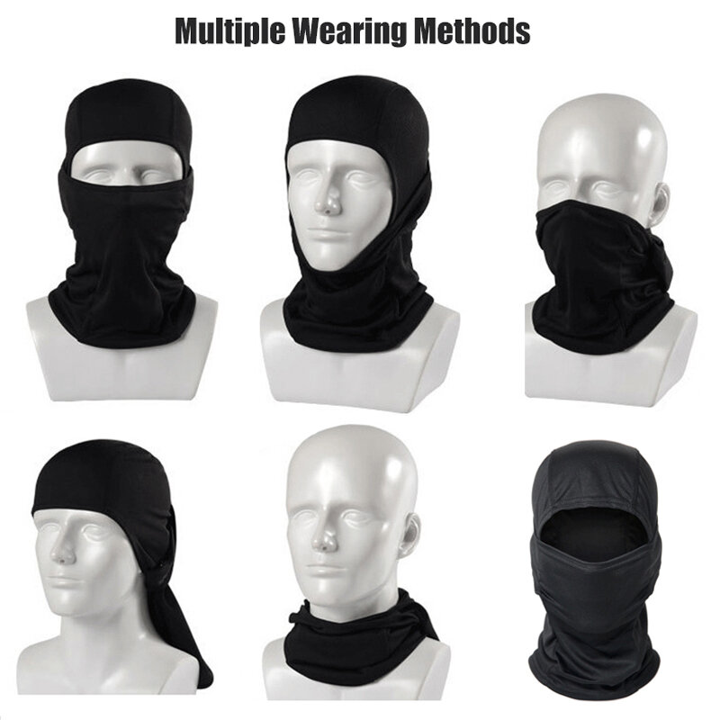 Pasamontañas táctico de camuflaje, máscara facial completa para ciclismo, deportes al aire libre, caza, senderismo, esquí, casco de motocicleta, gorra interior