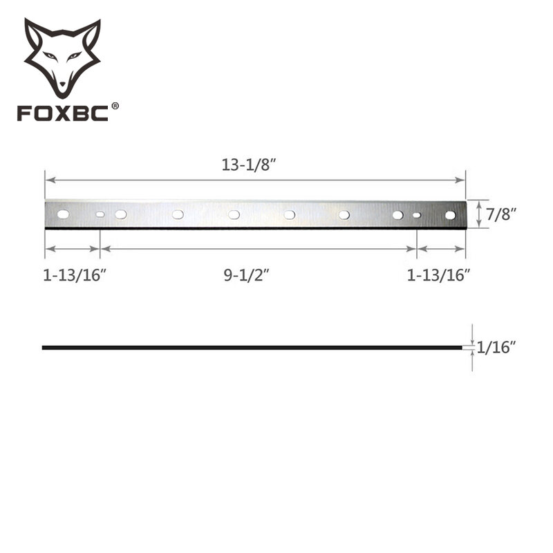 FOXBC-cuchillas cepilladoras HSS para corte de madera, repuesto para DeWalt DW735 DW735X, 13 pulgadas, 333 mm