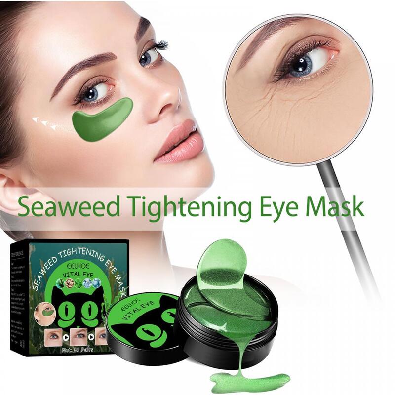 Maschera per gli occhi rassodante alle alghe idratante Anti gonfiore occhiaie concentrazione essenza benda per gli occhi cura della pelle degli occhi cosmetico coreano