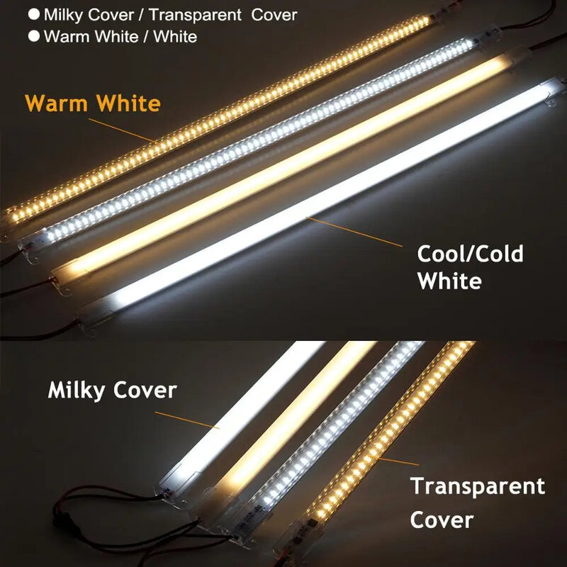 Lampu sorot LED kaku, kecerahan tinggi 30cm/40cm SMD 220V LED neon tabung Bar industri lampu Display