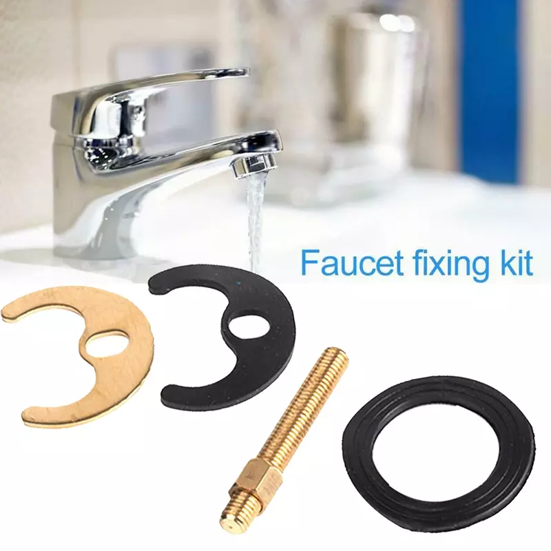 4Pcs Tap Fixing Set Pin Monobloc Basin Mount Kit Bracket Bolt Sink Kitchen Repair Monobloc Tap Repair Kitchen Faucets