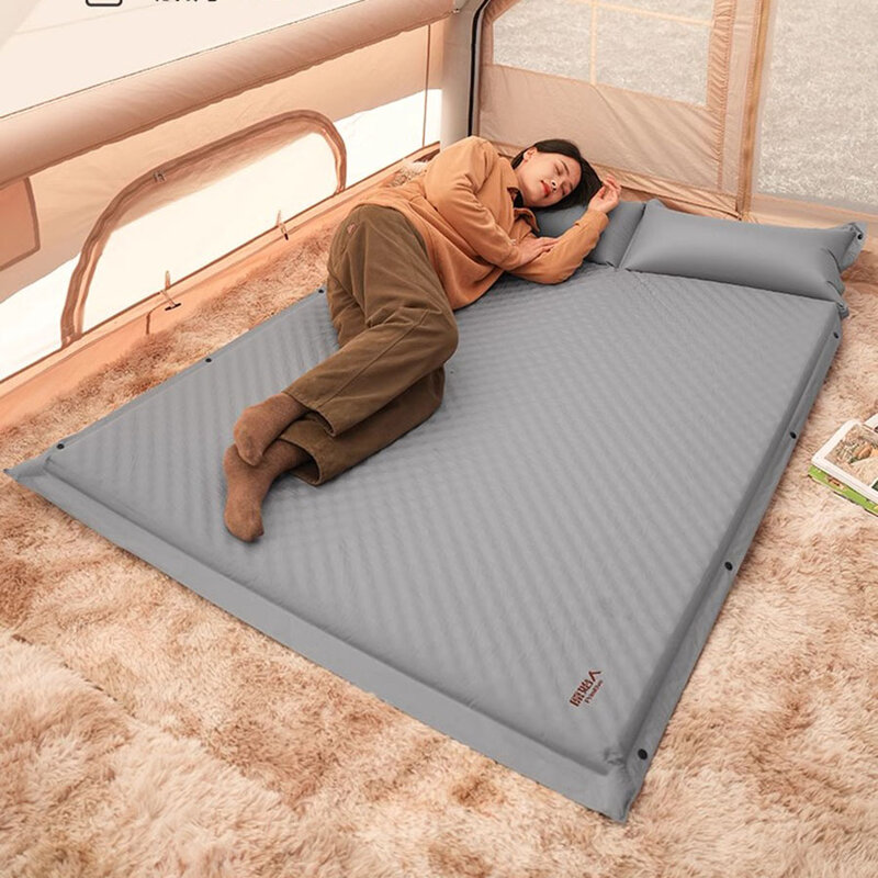 Sofá-cama inflável preguiçoso para adultos, casais acampando, cama de praia conversível, lounge ao ar livre dobrável, material de acampamento