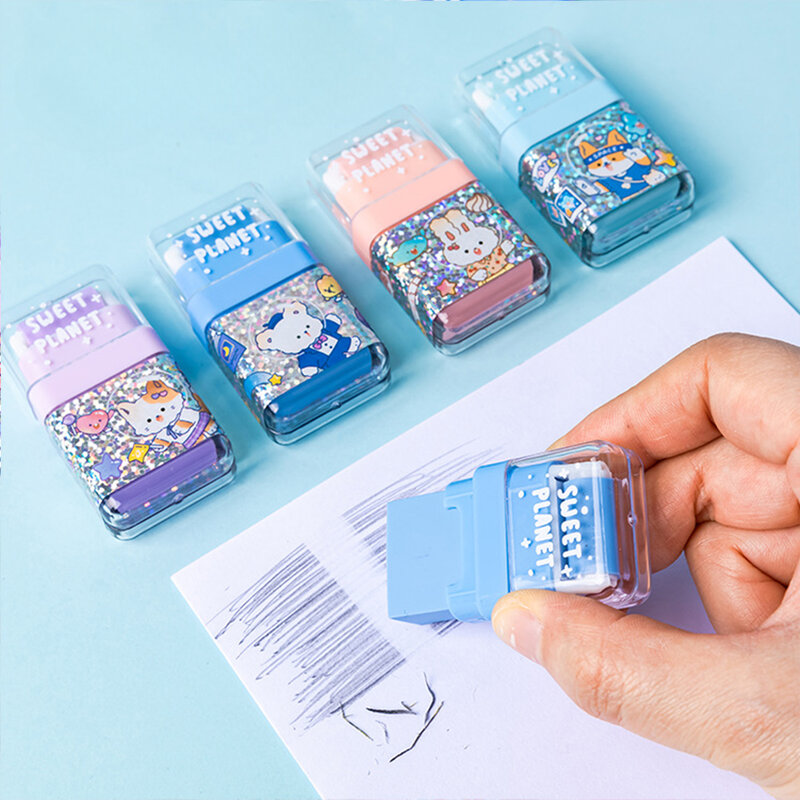 Iigen 4 pz/set Fairy Tales Princess Roller gomme da cancellare Cute Eraser Collection materiale scolastico cancelleria Kawaii giapponese in gomma