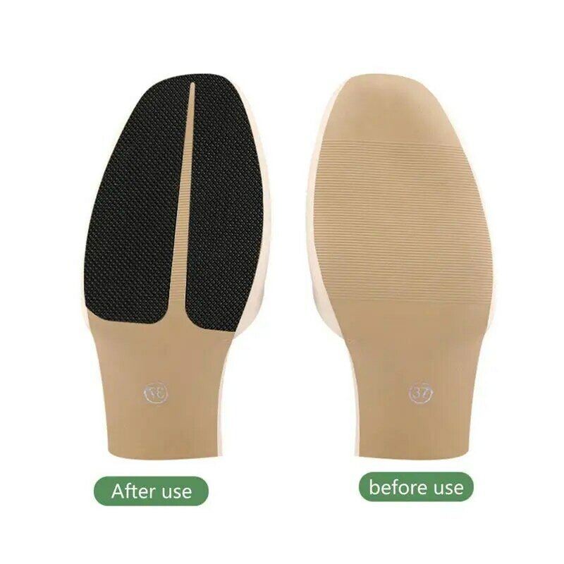 Heel Patch Non Slip Shoe Pads for Bottom of Shoes Shoe Sole Anti Slip Grips Non Skid Self Adhesive Rubber Pads Shoe Bottom