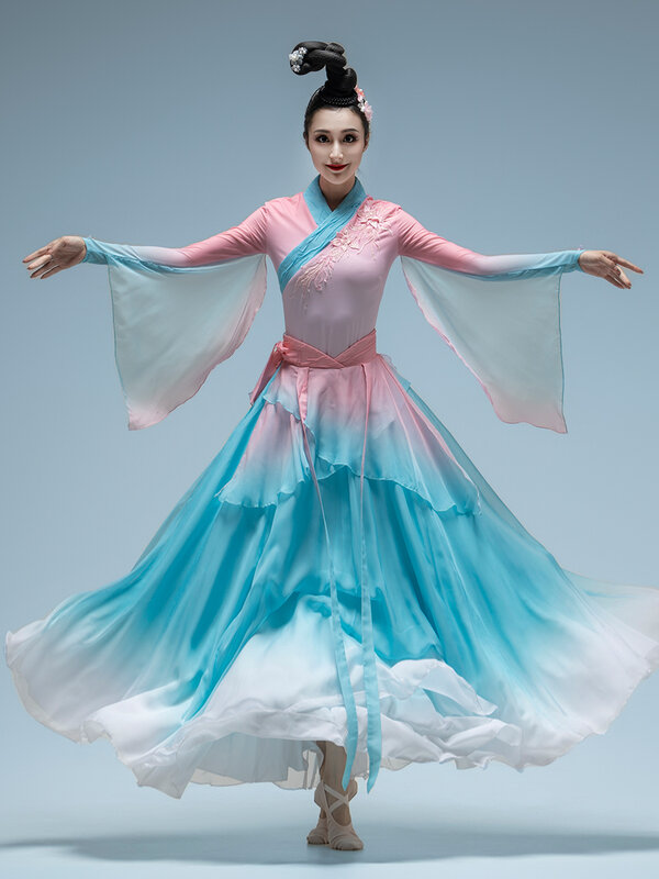 Nowy klasyczny kostium taneczny damski sukienka do tańca duża spódnica