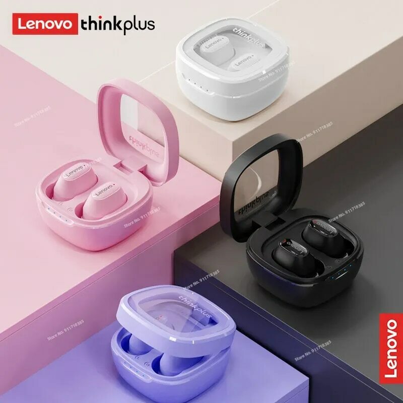 Lenovo-XT62 Bluetooth 5.3 Fones De Ouvido, Sem Fio, HiFi, Esporte, Redução De Ruído, Fone De Ouvido com Microfone, Controle De Toque, TWS, Original