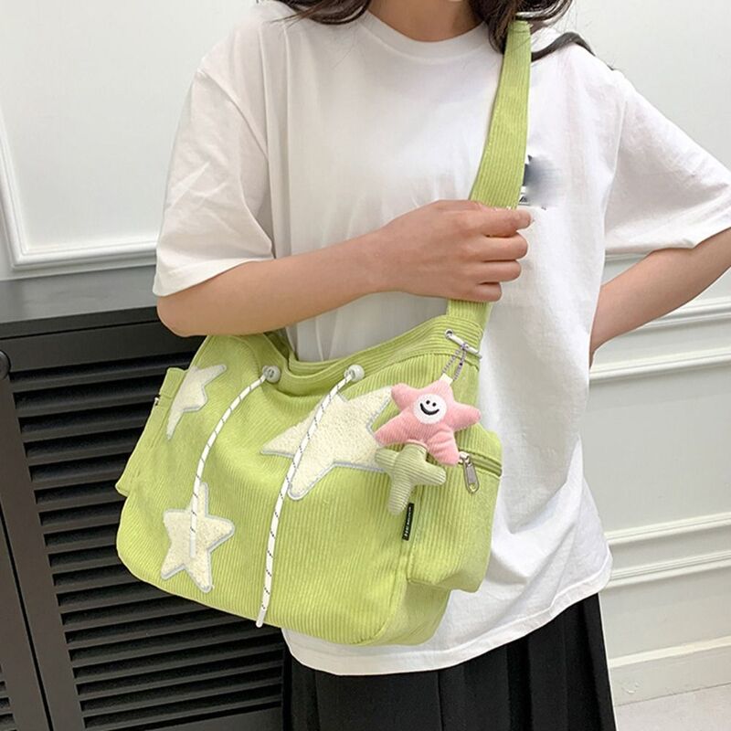 Y2k Style Star Shoulder Bags Ins Handbags Large Capacity Teens Bag Cute Crossbody Bag Portable Casual Storage Bag Purse Wallets