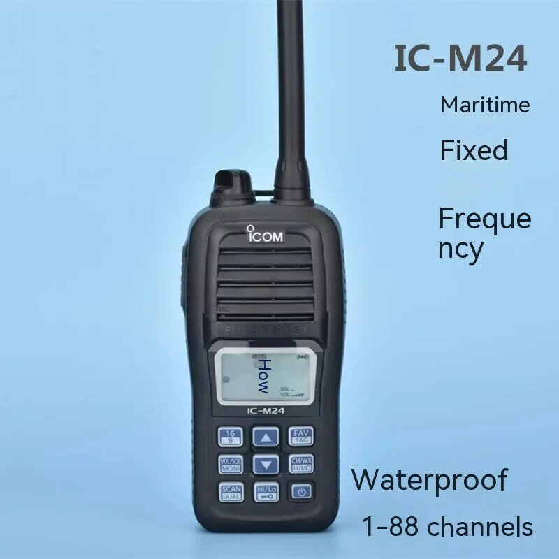 ICOM IC-M24 ricetrasmettitore marino VHF impermeabile (costruzione sommergibile equivalente a IPX7)